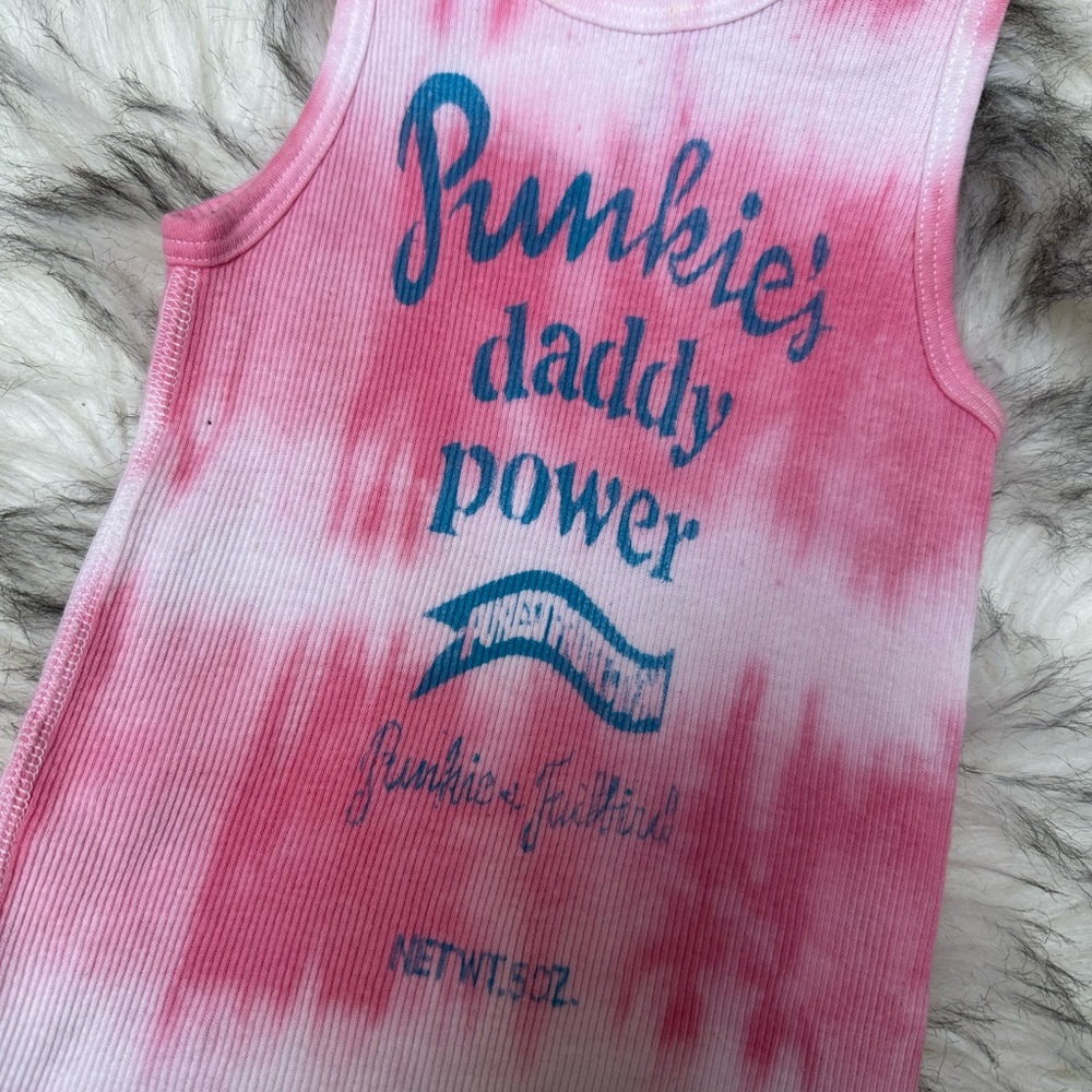 PUNKIES Daddy Power fun TieDye tank top kids (4T-5T)